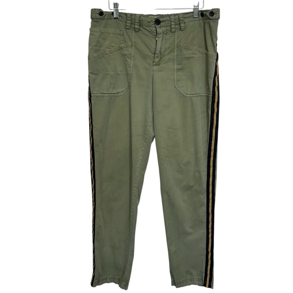 Zadig & Voltaire Pamela Cotton Army Green‎ Pants Size 42 XL